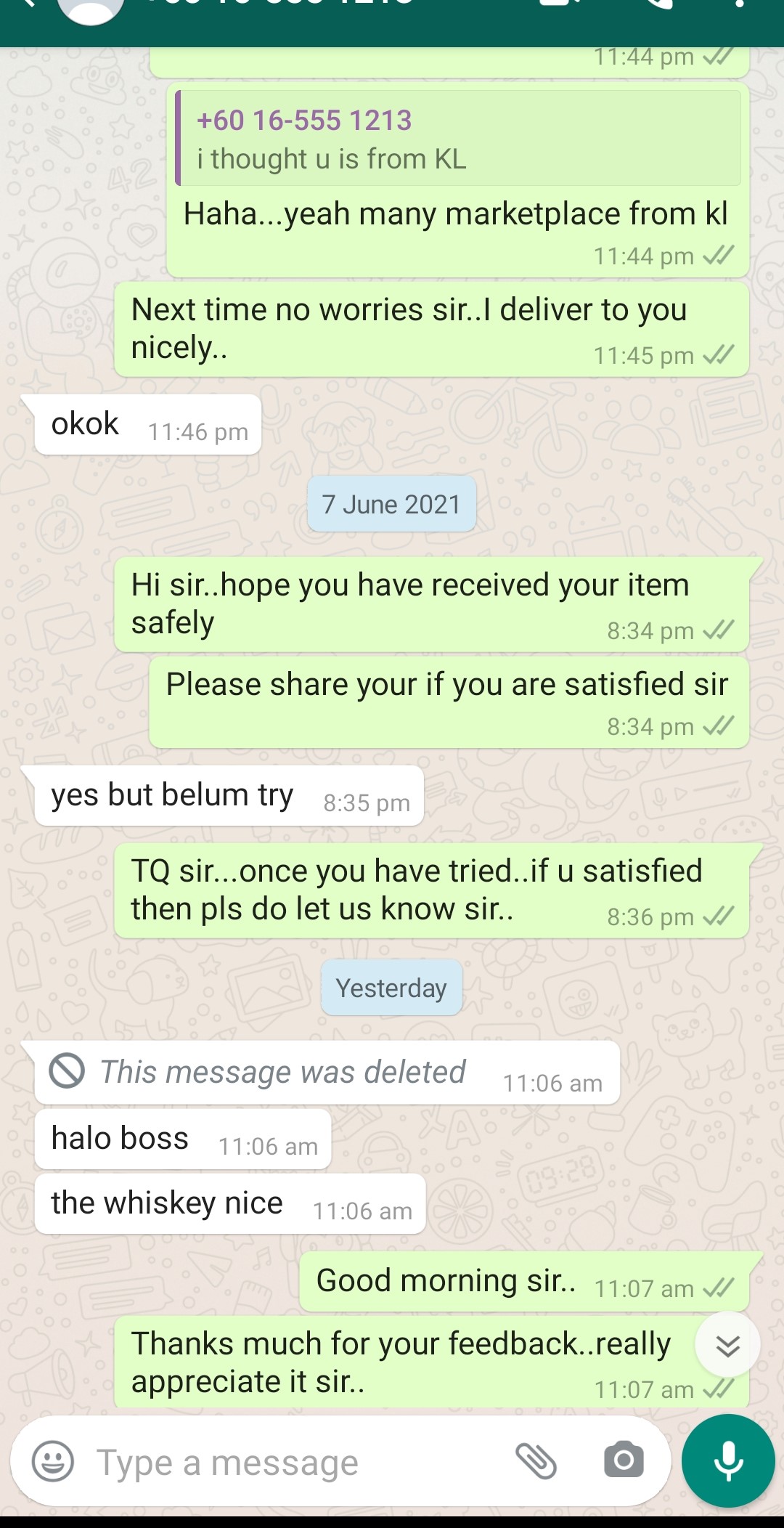 Customer review 1